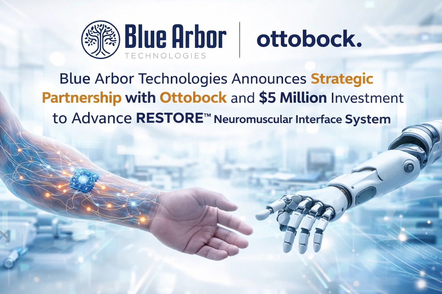 Blue Arbor Technologies Announces Strategic Partnership with Ottobock