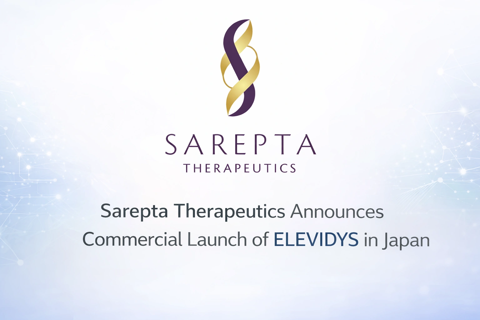 Sarepta Therapeutics Announces Commercial Launch of ELEVIDYS in Japan