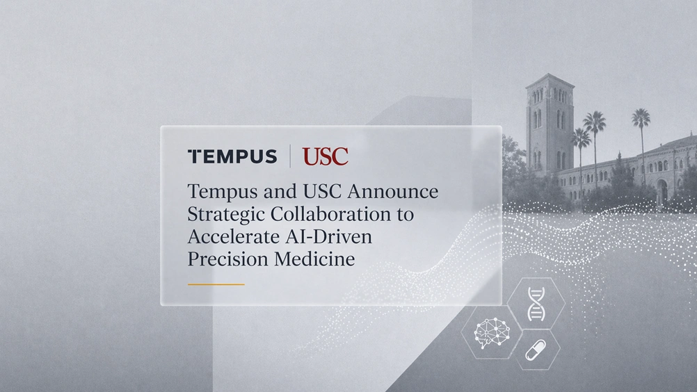 Tempus and USC Announce Strategic Collaboration