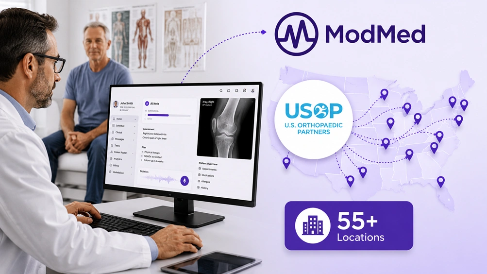 ModMed Announces U.S. Orthopaedic Partners Enterprise-wide Rollout of the AI-Powered Practice Across More Than 55 Locations