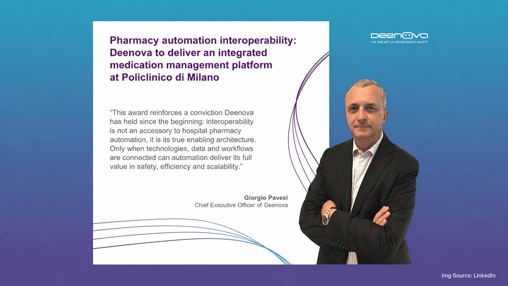 Pharmacy automation interoperability Deenova to deliver an integrated medication management platform at Policlinico di Milano